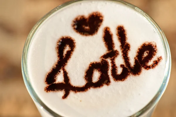 Latte closeup — Stock Photo, Image