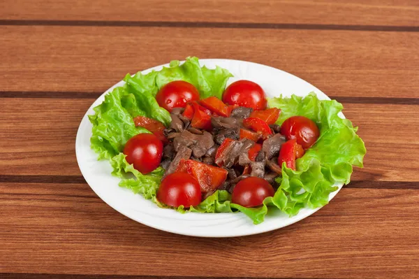 Geroosterd rundvlees en champignons — Stockfoto