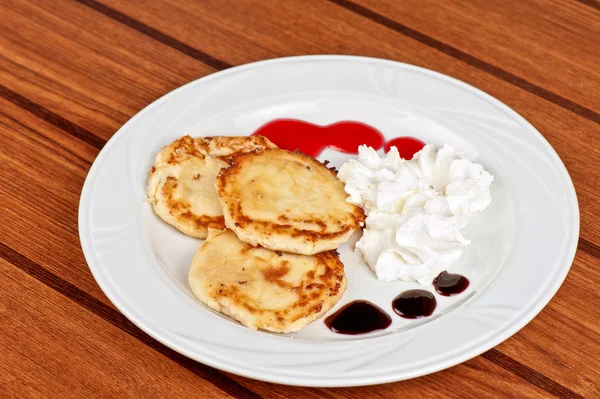 Cheese pancakes — Stock Photo, Image