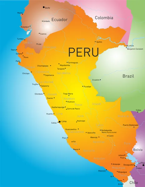 秘鲁国家 — 图库矢量图片