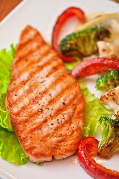 Bistecca di salmone — Foto Stock