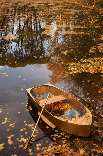 Bateau en bois doré — Photo