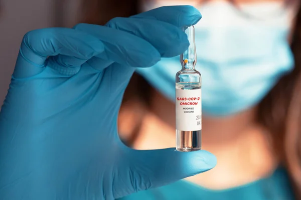 Nuovo vaccino covid omicron — Foto Stock