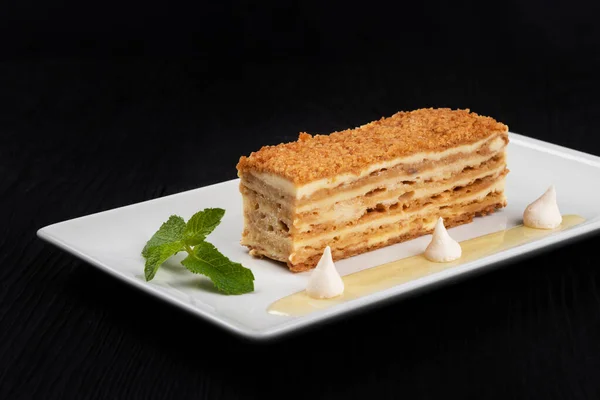 Esterhazy Torte auf Teller — Stockfoto