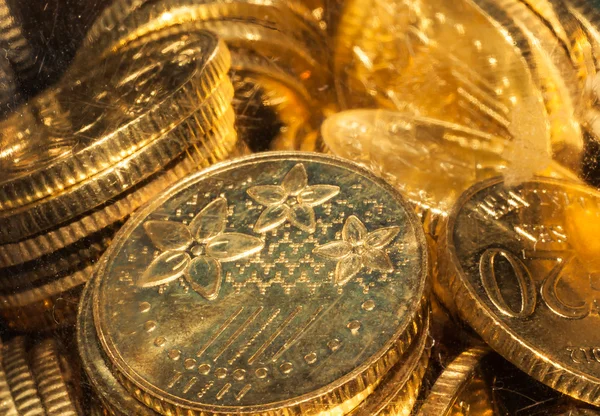 Золоті монети Стокове Фото