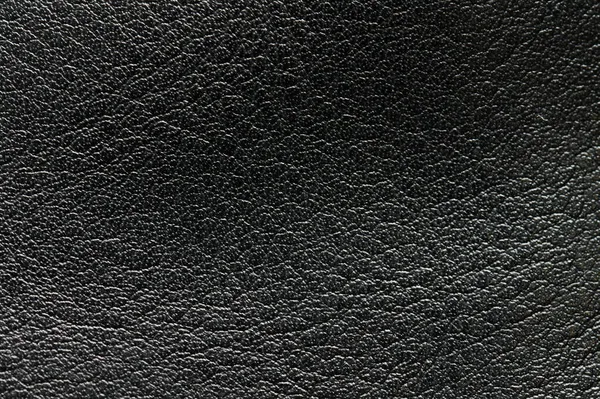 Texture Cuir Noir Blanc Avec Imperfections Macro Vue Près — Photo