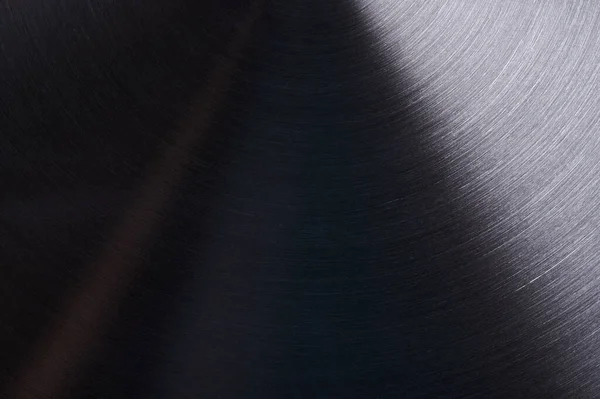 Gradiente Cinza Metal Escovado Superfície Macro Close Vista — Fotografia de Stock