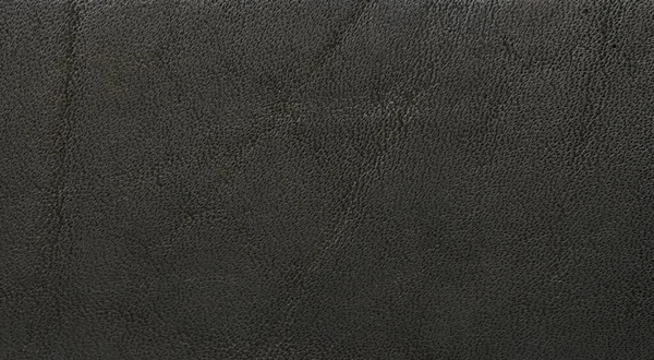 Rough Dark Leather Surface Background Macro Close View — Foto de Stock