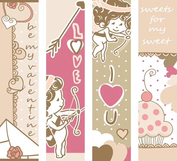 Valentinstag-Banner — Stockvektor