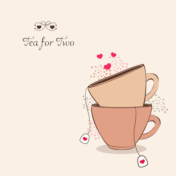 Tea for two — Stock Vector