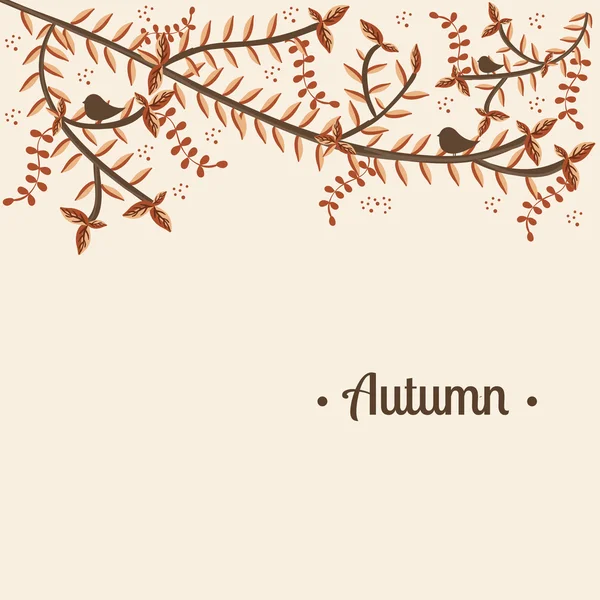 Herfst achtergrond — Stockvector