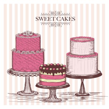 Sweet cakes clipart
