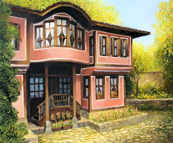 在 koprivshtica 中的老房子 — 图库照片