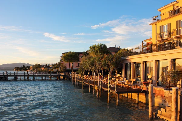 Jetty Port and Quay in Sirmione — Stock Photo, Image