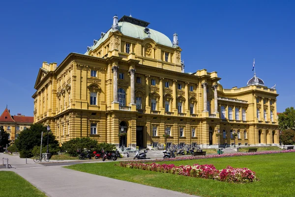 Teatro Nacional Croata en Zagreb — Foto de Stock