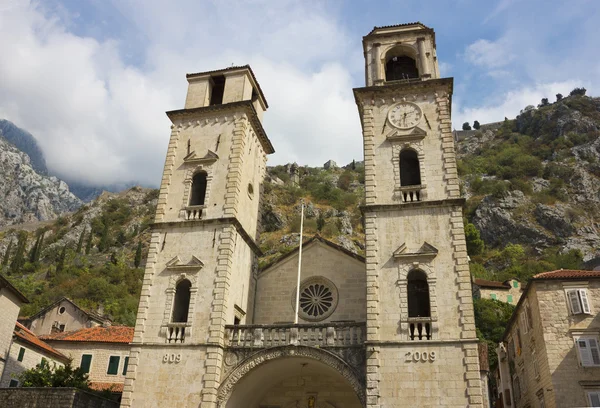 Fachada da Catedral em Kotor — Fotografia de Stock