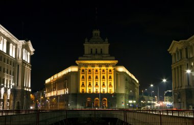 Sofya şehir merkezi n hükümet ve iş binaları