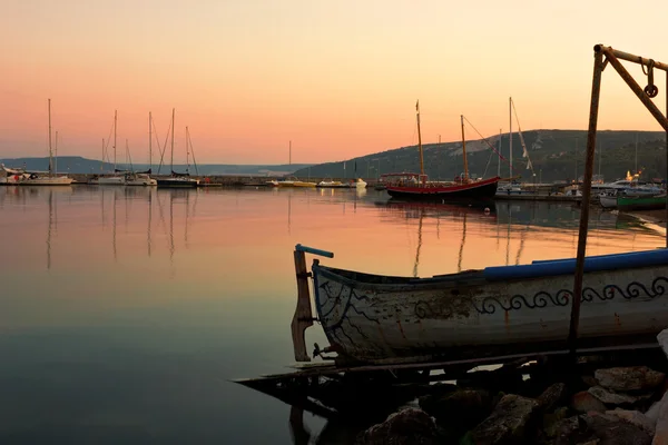 Gamla fiskehamnen på Svarta havet — Stockfoto