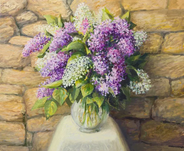 Still life with lilacs — Stock Photo, Image