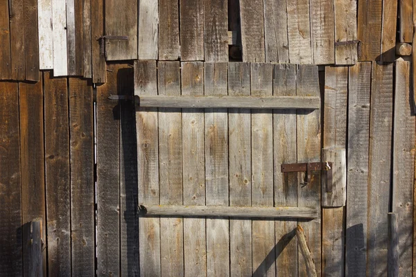 Antiguo fondo de puerta de granero de madera —  Fotos de Stock