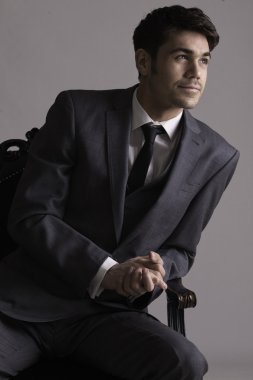 yakışıklı erkek Vintage retro tarzı