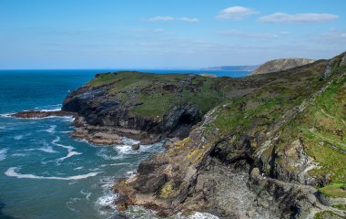rockfaces, tintagel, cornwall