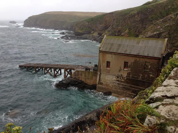 Derelict building at The Lizard, Cornwall, UK — стокове фото