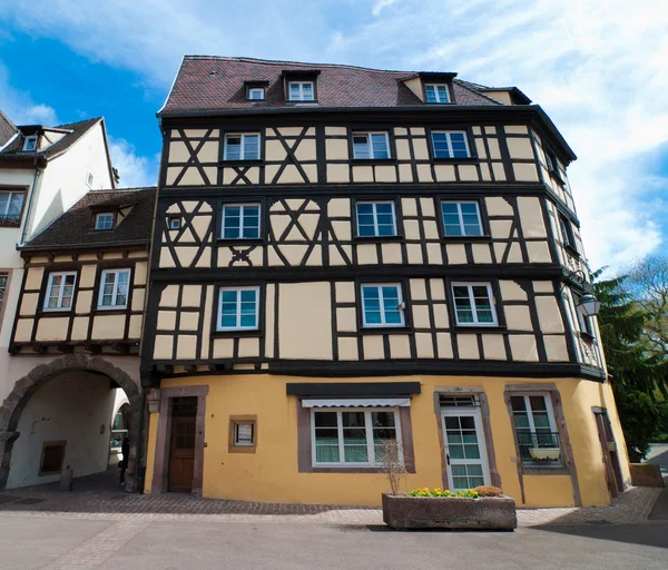 stock image Half-timbered house in Colmar, France