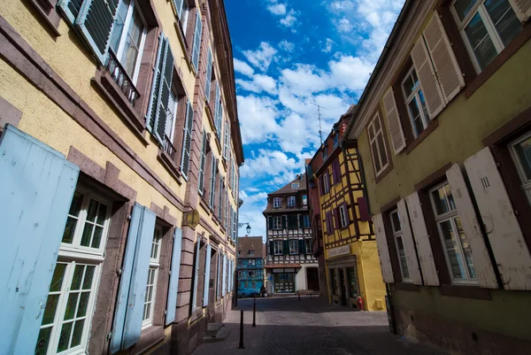 Street Colmar Elzászban, Franciaország — Stock Fotó