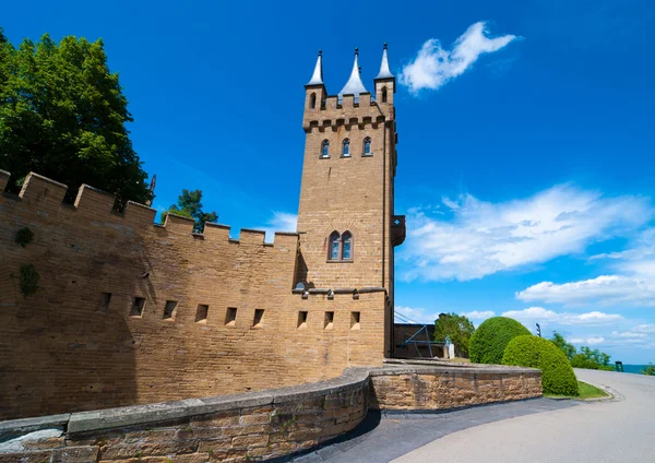 Hohenzollern Kalesi watch tower, Almanya — Stok fotoğraf