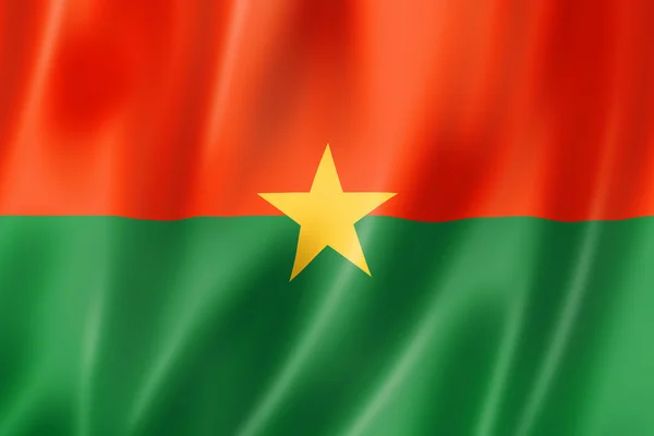 Flaga Burkina faso — Zdjęcie stockowe