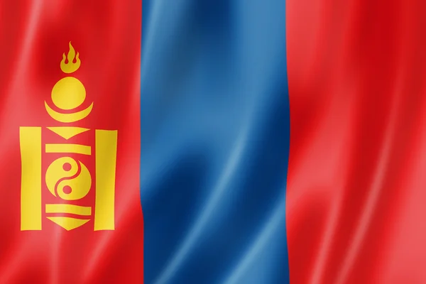 Mongolia flag — Stock Photo, Image