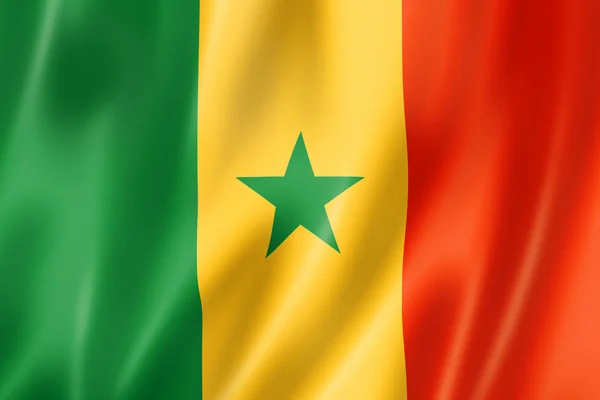 Senegalese vlag — Stockfoto