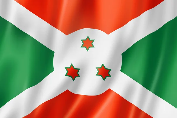 Burundi bayrağı — Stok fotoğraf