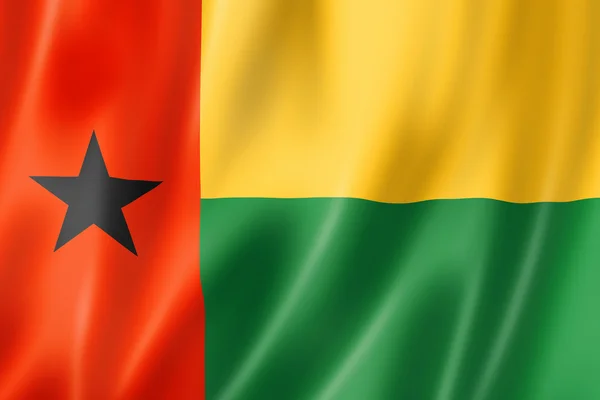 Guiné Bissau Bandeira — Fotografia de Stock