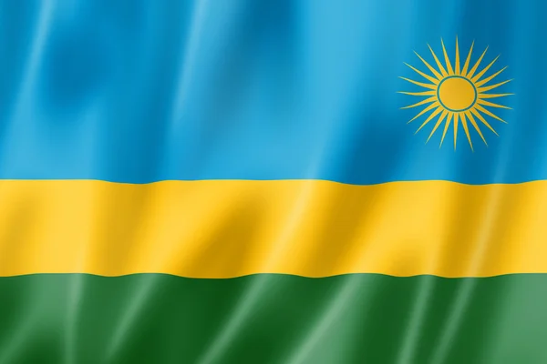 Vlag van Rwanda — Stockfoto