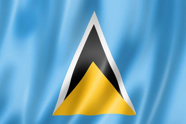 Flaga Saint lucia — Zdjęcie stockowe