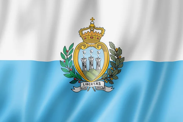 Bandera de San Marino — Foto de Stock