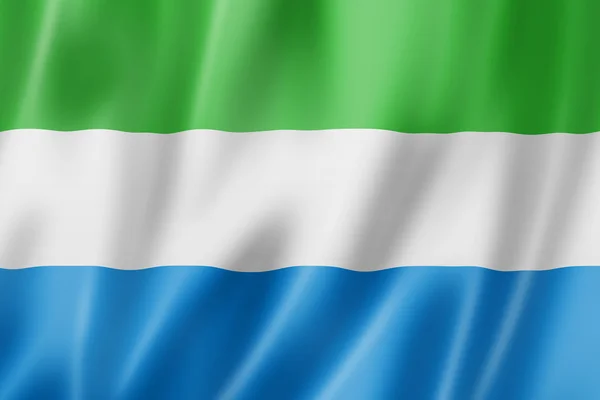 Bandera de Sierra Leona — Foto de Stock