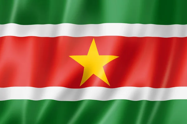 Surinamská vlajka — Stock fotografie