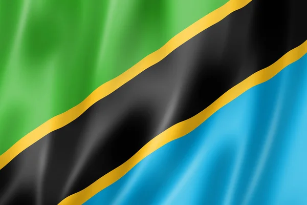 Tanzanya bayrağı — Stok fotoğraf