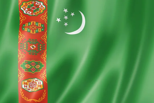 Turkmenistan flag — Stock Photo, Image