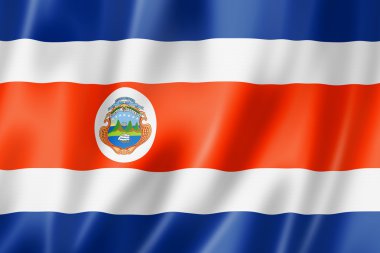 Costa Rican flag clipart