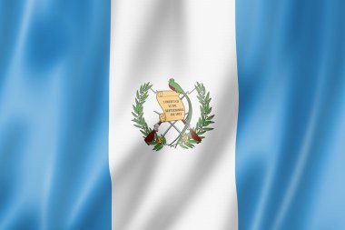 Guatemalan flag clipart