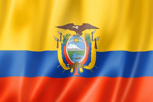 Ekvador bayrağı — Stok fotoğraf
