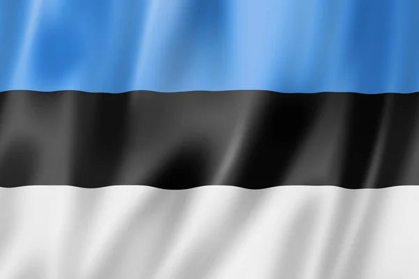 Estlands flagg – stockfoto