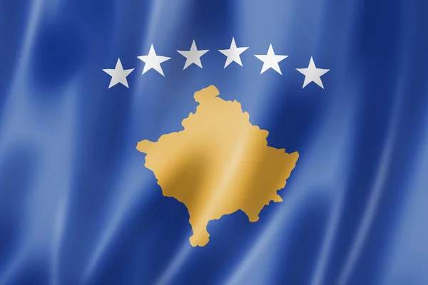 Bandeira do Kosovo — Fotografia de Stock