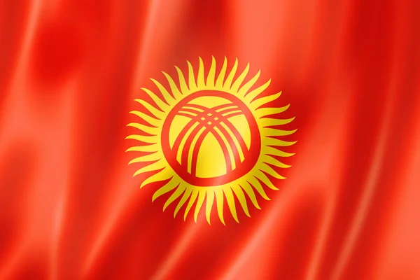 Kyrgyzstan flag — Stock Photo, Image