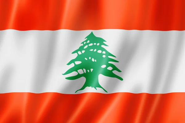 Bandiera libanese — Foto Stock