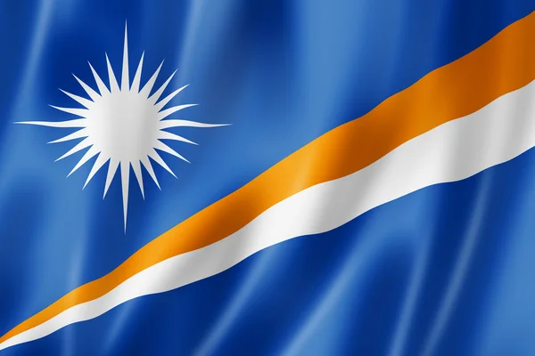 Vlajka Marshallových ostrovů — Stock fotografie